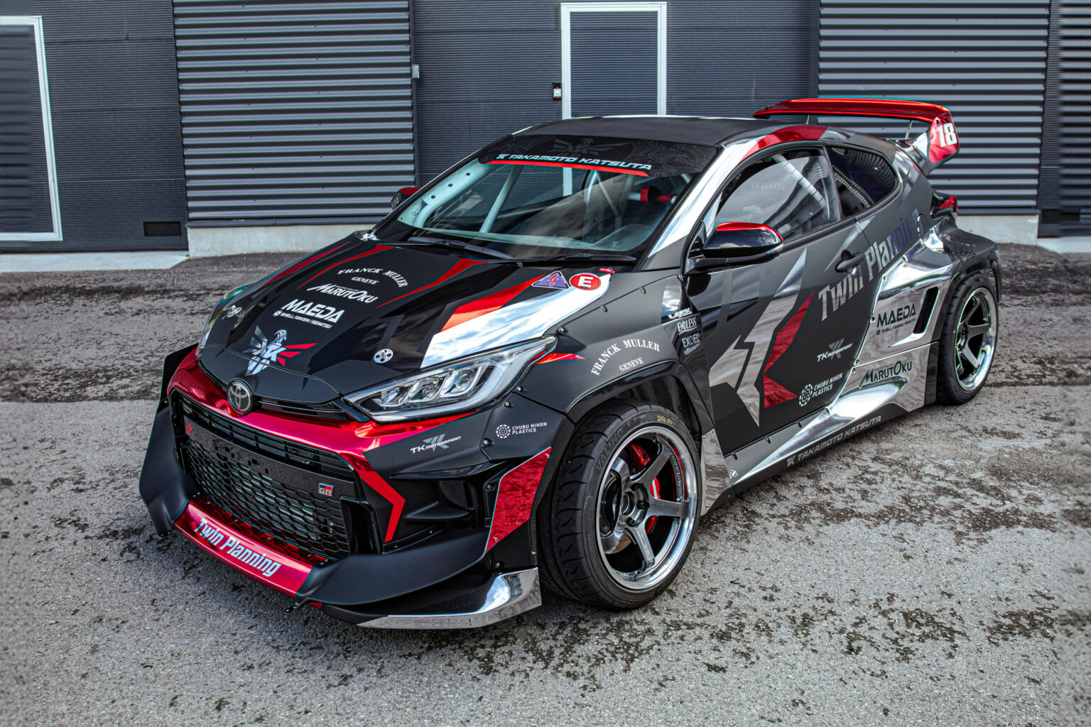Toyota GR Yaris with custom motorsport livery by Liupakka